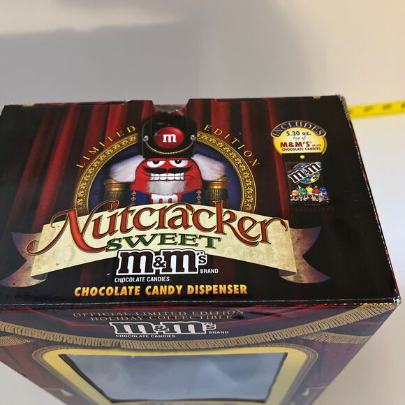 M&M’s M&M Red Nutcracker Sweet Candy Dispenser Limited Edition Holiday NIB - Picture 5 of 8